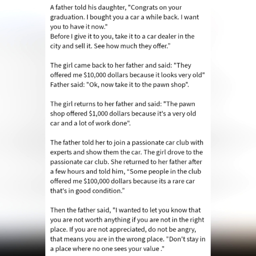Just a wise lil story...